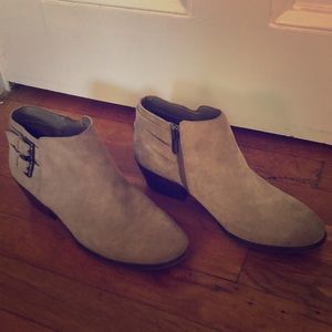 Tan fall booties